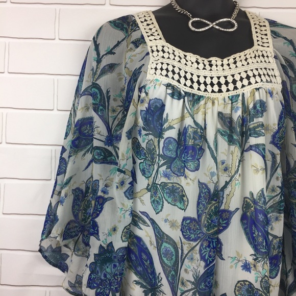 Cato Women Bohemian Style Tunic Size 14/16W - Picture 3 of 8